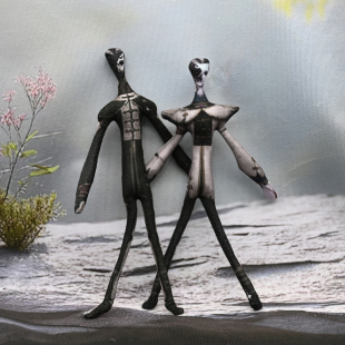 第五人格宿伞之魂原皮谢必安超细老鼠干公仔带铁丝骨架活动玩偶