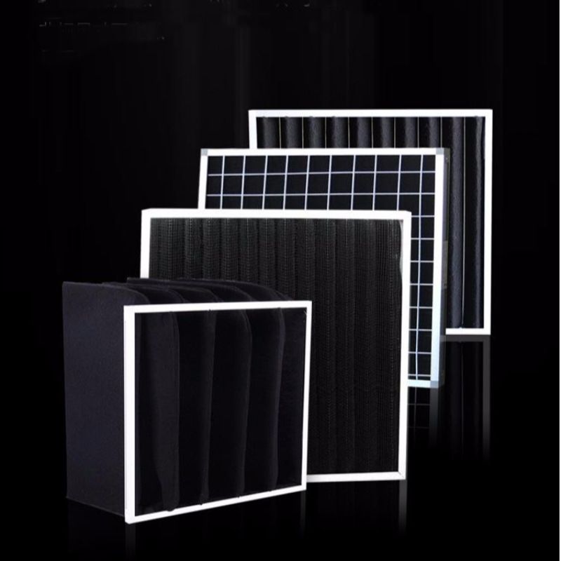 板式活性炭过滤器蜂窝活性炭颗粒过滤网除油烟废气UV光氧箱过滤网