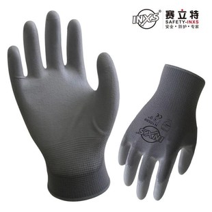 12双PU涂掌工作劳保手套耐磨防滑夏季透气薄款劳S工做工装配扭螺