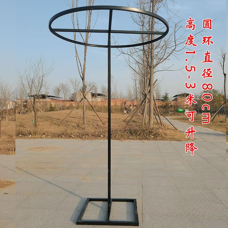 路引摆件立站吊顶装饰布置婚礼圈婚庆H花环升降圆环舞台新线帘架