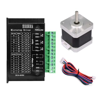 42步进电机驱动套装0.4N.M步进马达17HS4401S+TB660V0电机驱动器4