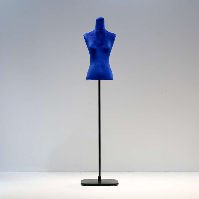 半身可架模彩色道具女装橱窗布插针包I模特婚纱展示架女模特丝绒