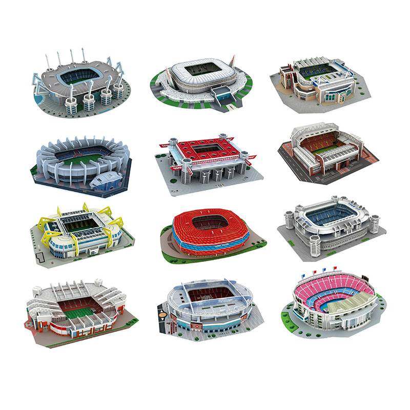 Palm Size DIY 3D Football Field Puzzle Mini Soccer Stadium B,玩具/童车/益智/积木/模型,其它玩具,淘宝优惠券,粉丝福利购,淘宝优惠卷