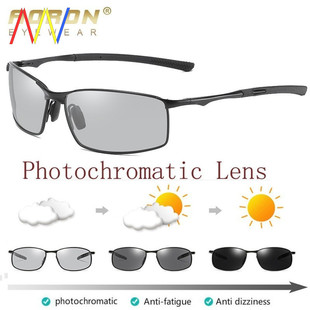Polarized Photochromic Sunglasses Driving Glasses for men