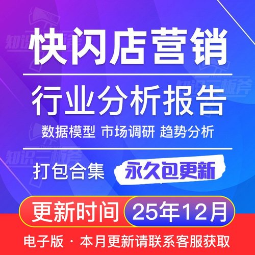 快闪店营销模式洞察市场调查行业研究分析报告合集G153