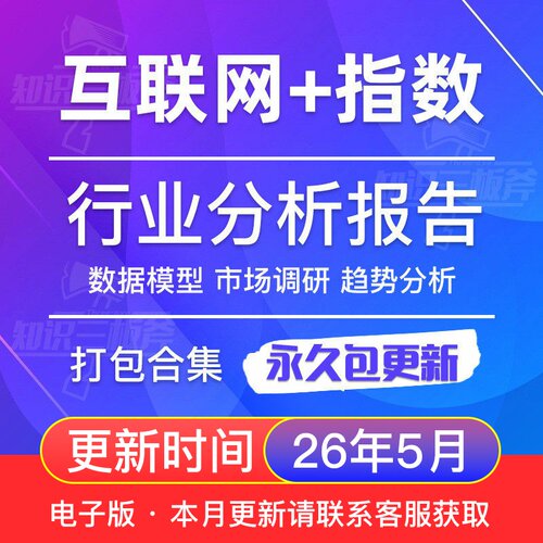 中国互联网+指数市场调查研究分析报告 G234