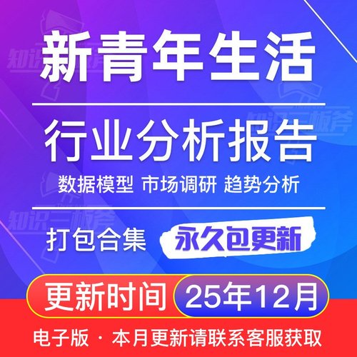 新青年群体生活方式洞察研究分析市场调查报告 G179