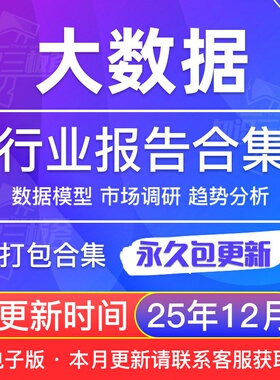 2025年中国大数据产业大数据行业研究分析报告合集
