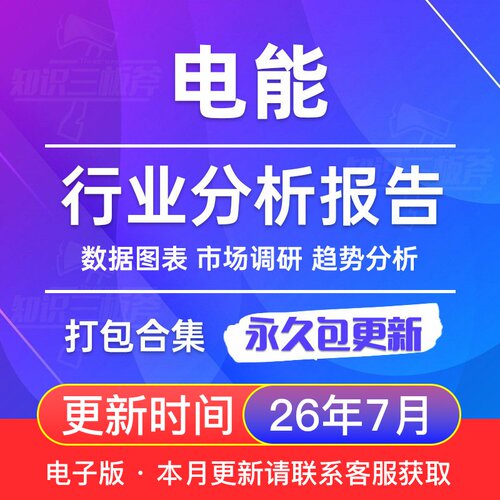 2026年 电能 行业分析报告合集