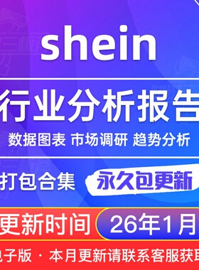 2025年 shein  希音 快时尚跨境 出海市场调查研究分析行业报告