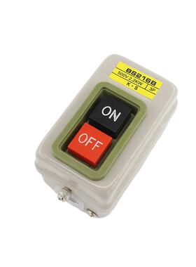 BS230B按钮押扣开关三相压扣开关380V 3.7KW动力7.5KW启动开关