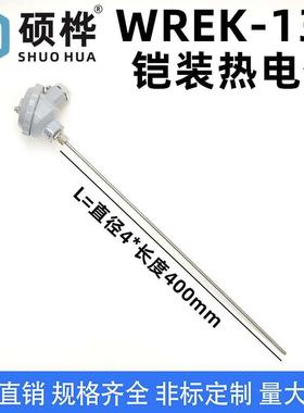 E型 WREK-131 铠装热电偶 催化燃烧炉测温探头温度传感器 0-600度