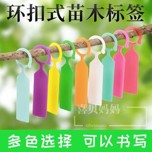 园艺标签环扣加厚塑料防水苗木花卉葡萄西瓜果树植物品种标记挂牌