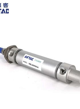 亚德客迷你气缸MBL20X25X50X75X100X125X150X200X250X300-S-U/CA