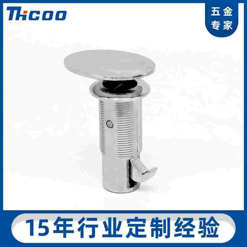 斯科房车锌合金按钮锁柜门锁抽屉锁 旅居车游艇按压锁 A6511-1116