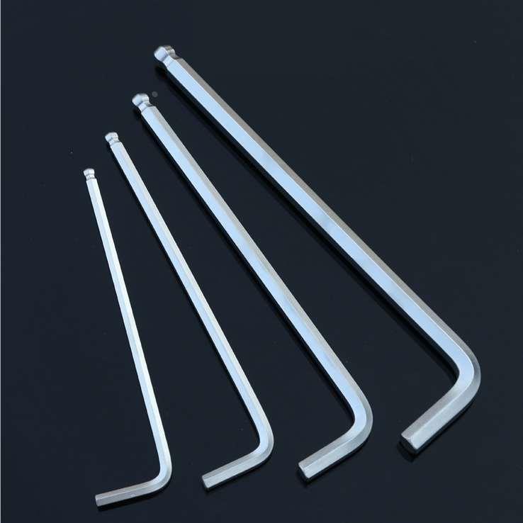 内六角扳手球头加长L型内6方棱多用套装M1.5M2M3M4M5M6M8M10M12mm