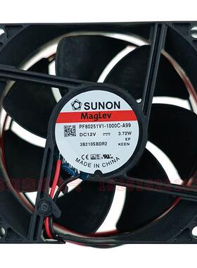 SUNON台湾建准PF80251V1-1000C-A99 8025 12V3.72W大风量散热风扇