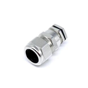 金属防水接头塑料软管固定头黄铜镀镍内锁扣夹紧密封波纹管格兰头