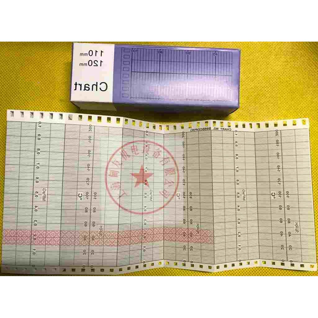 114*40折叠式仪表温度压力记录打印纸B956CDP（K）压力记录表格纸