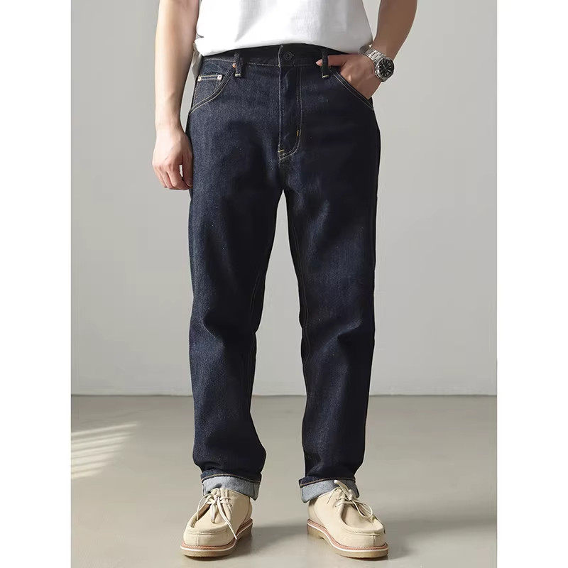 大码春秋重磅赤耳丹宁牛仔裤男高腰美式复古休闲阿美咔叽直筒长裤,男装,牛仔裤,淘宝优惠券,粉丝福利购,淘宝优惠卷