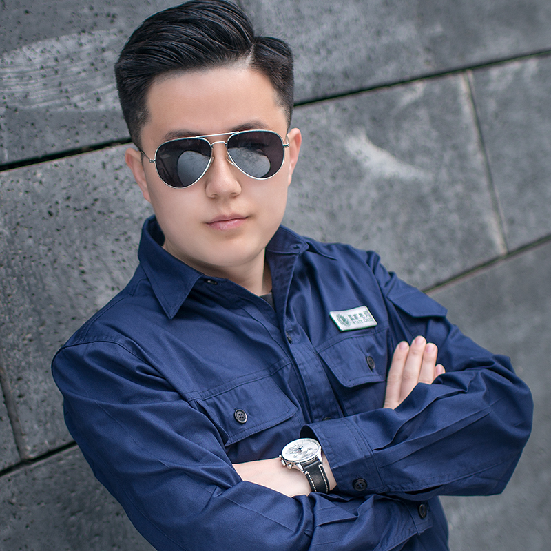 纯棉工厂直销电工工作服吸汗透气