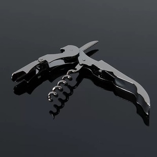 玫瑰金酒刀金色红酒开瓶器不锈钢起酒器多功能海马刀酒具