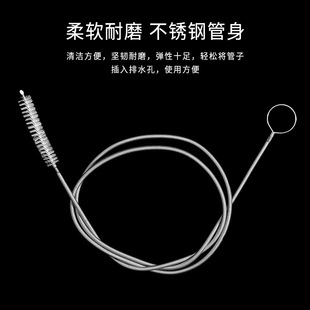 不锈钢冰箱疏通器冷藏排水孔疏通清洁刷结冰积水管道清洗工具