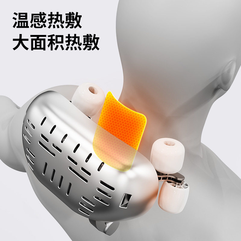 斜方肌按摩器颈椎家用电动热敷按摩披肩多功能电动揉捏肩颈按摩仪