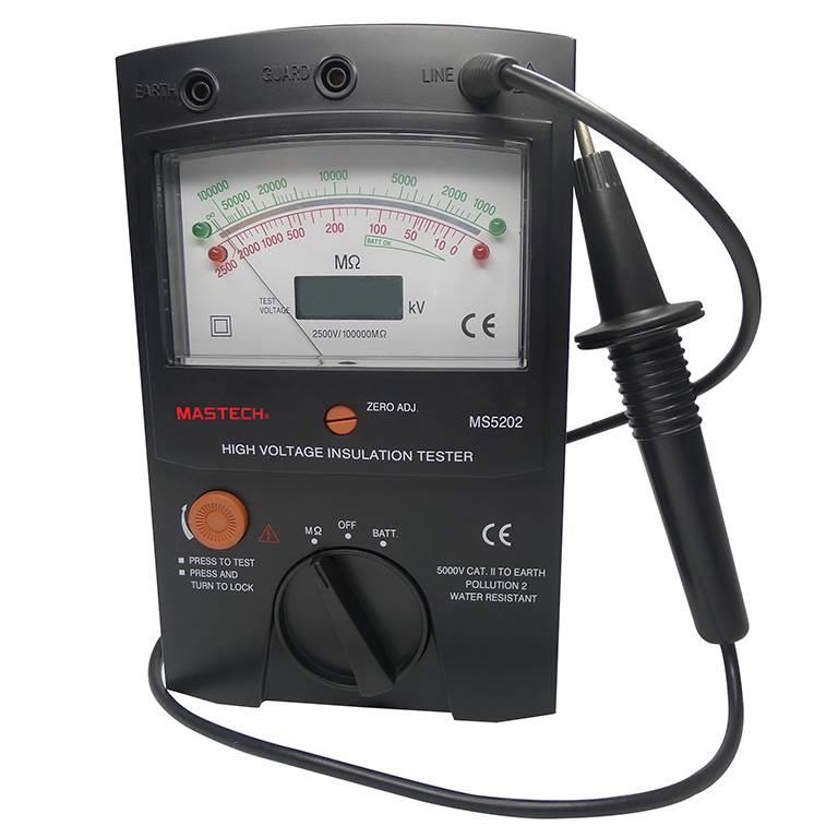 华仪MASTECH 2500V/ MS5202指针绝缘电阻测试仪兆欧表