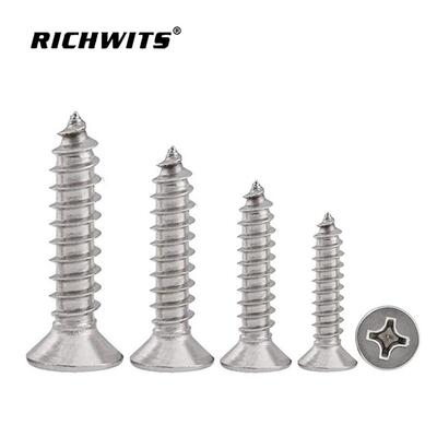 GBT846不锈钢十字沉头自攻螺钉 木螺栓 平头自攻木螺丝