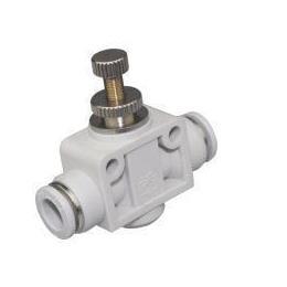 气动白色管道节流阀 SA4 SA6 SA8 SA10 SA12 快插调节阀 调速阀