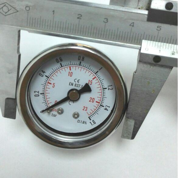 轴向压力表 0～1.6bar 23psi 后壳直径41mm 前外圈47mm y-47 ZG1/