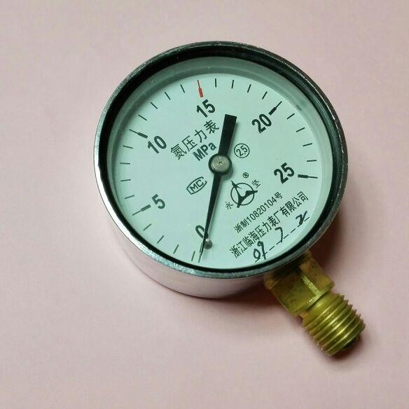 YO-60 0～25mpa 临海压力表厂有限公司 氧气压力表 直径60mm