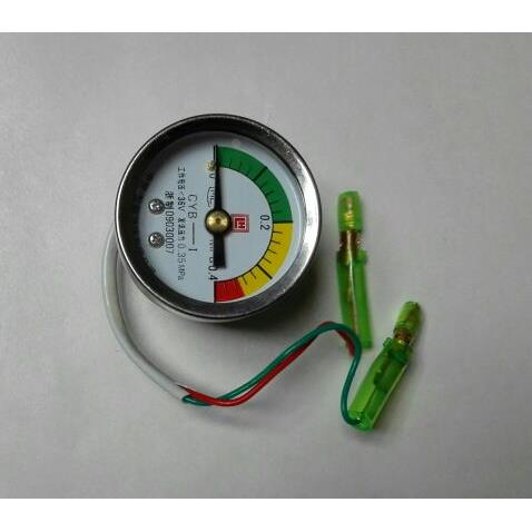 轴向电接点压力表 直径40mm 型号cyb一i 压力0～0.4mpa 黎明液压