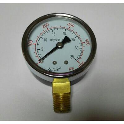 压力表 y-60 压力 0～35kg/cm2 0~500psi 表盘直径60mm 螺纹pt1/4