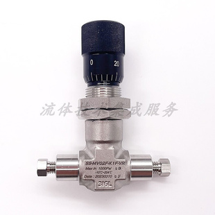 。计量式针阀316L不锈钢流量调节阀游标刻度手柄精密微量调节阀