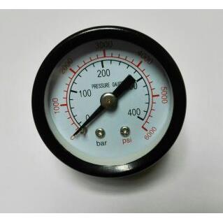 直径40mm轴向压力表 y-40z 0-400bar 0-6000psi=40mpa 螺纹m10x1