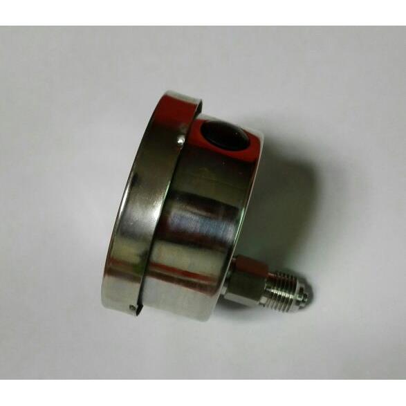 轴向压力表偏心 轴向无边压力表（螺纹在背后的侧面一边）直径60