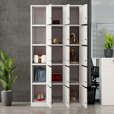 。钢制员工宿舍更衣柜15十五门储物柜带锁存包多门碗柜鞋柜铁皮柜