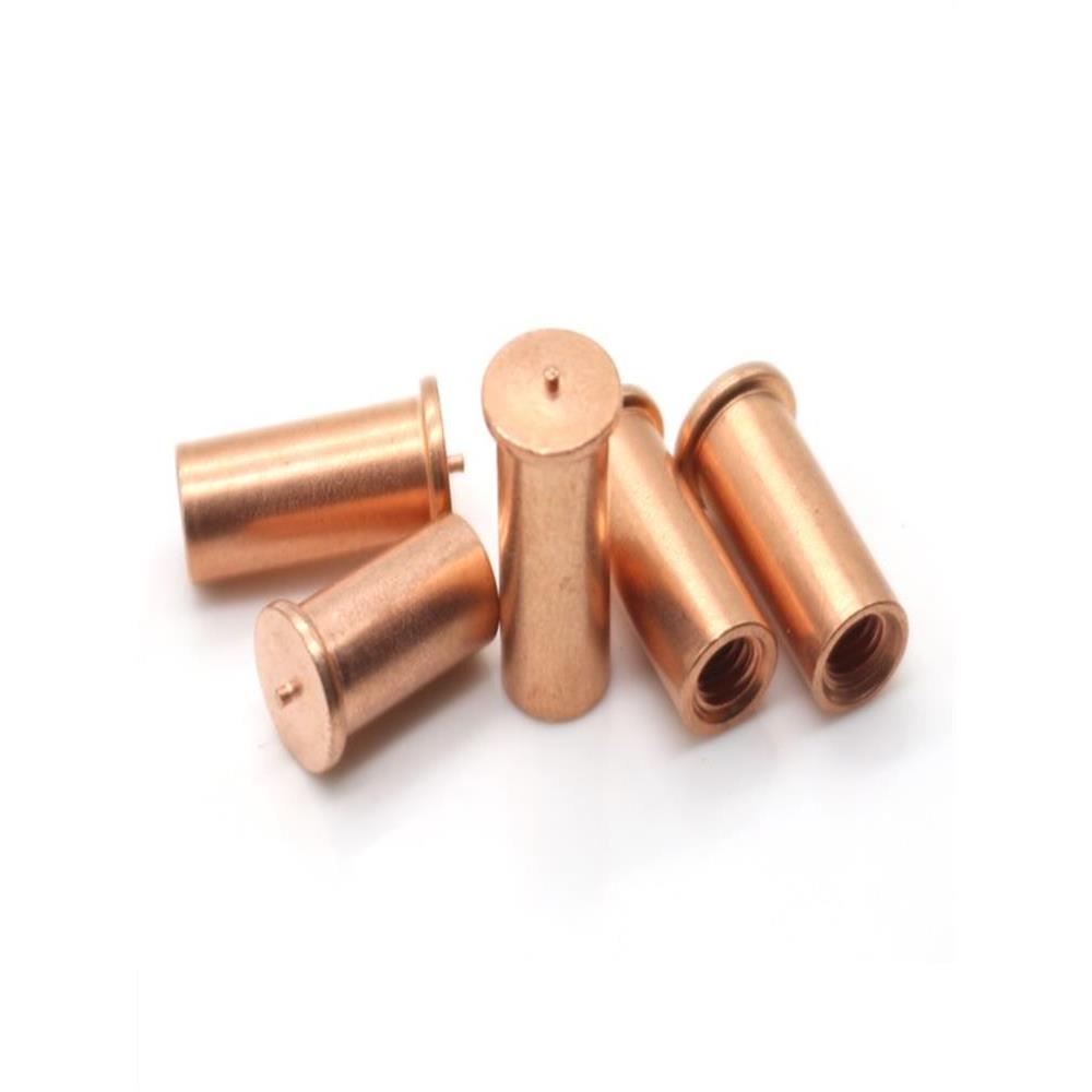 M3*4/6/8/10/12/15/20/25/30镀铜点焊螺母柱种焊焊接碰焊储能螺柱