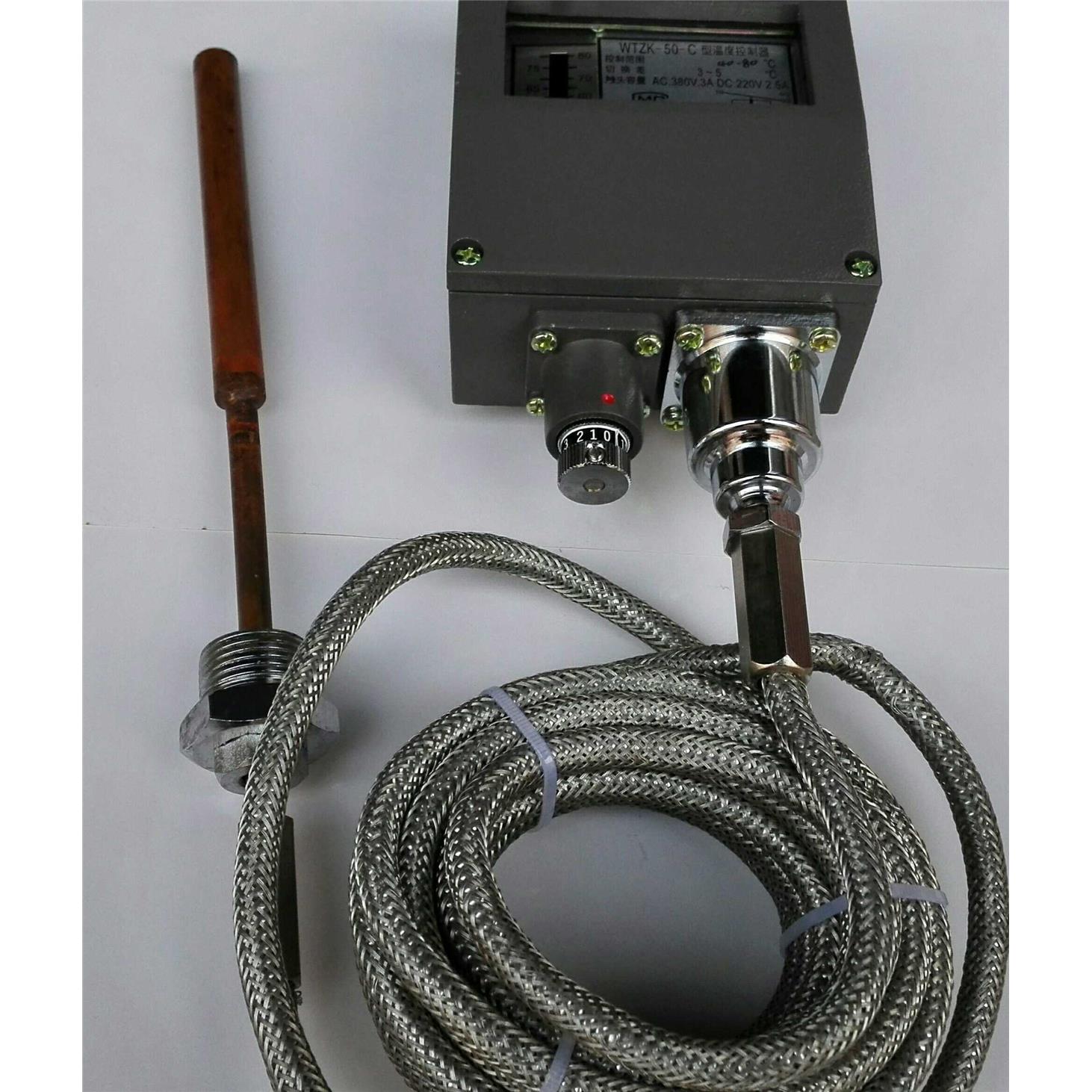 wtzk-50-c 船用压力式温度控制器 -40~80度 上海仪川 线5米 M27x2