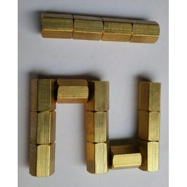 压力表接头 2分内丝直接 内螺纹G1/4  铜接头 2分内螺纹直通接头