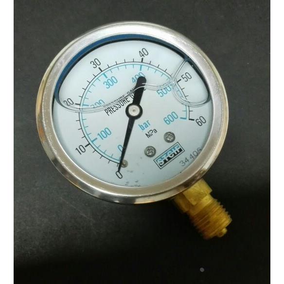 pressure gauge stcif 0-100-200-300-400-500-600bar 0-60mpa