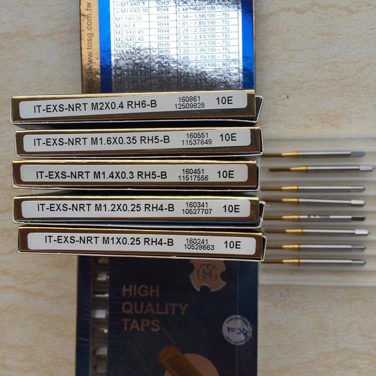 大宝IT-EXS-NRT-RH4B/RH5B/RH6B/RH7B短牙镀钛挤压丝锥M1M1.2至M2