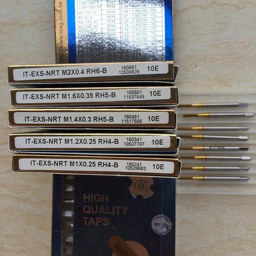大宝IT-EXS-NRT-RH4B/RH5B/RH6B/RH7B短牙镀钛挤压丝锥M1M1.2至M2