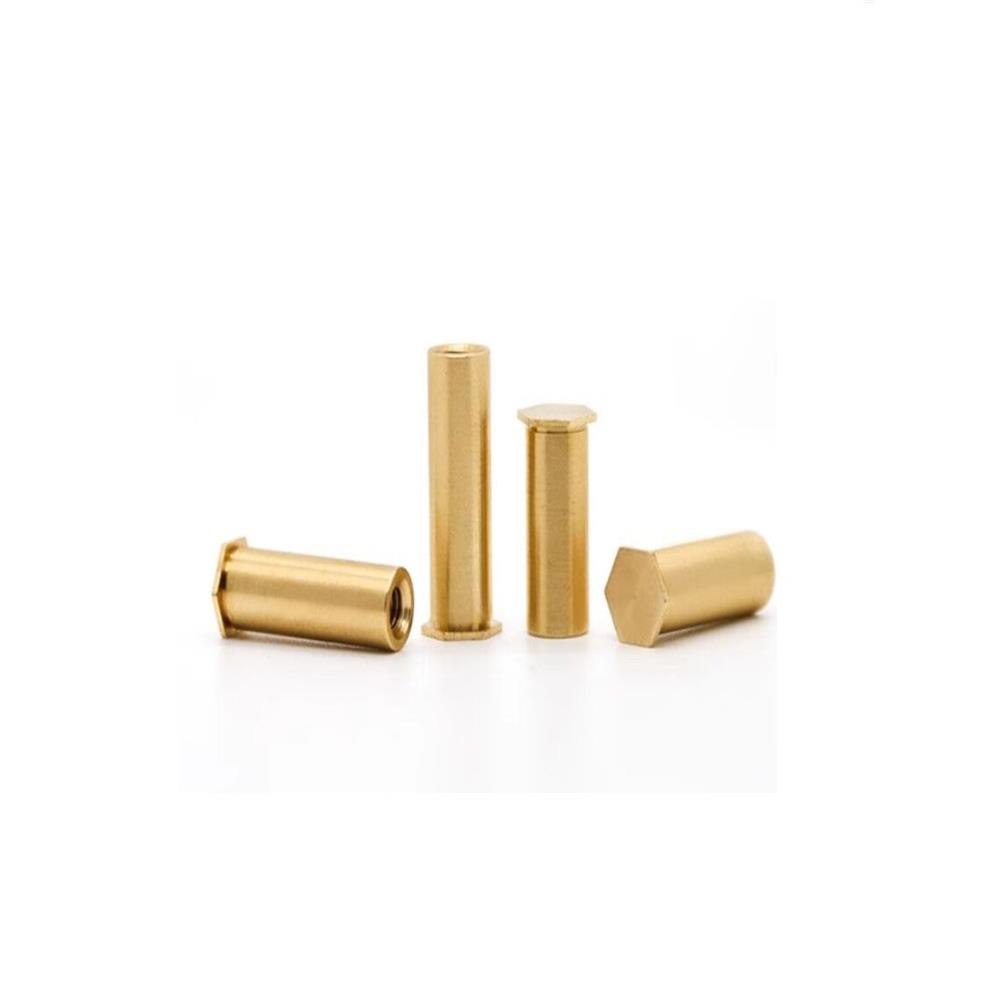 BSOC-M4-6/8/10/12/15/20/25/30板孔7.2黄铜BSOC-3.5M4压铆螺母柱