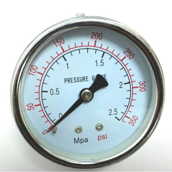 轴向压力表 Y-60Z 压力2.5mpa 350psi 前直径60.5 后59mm 牙ZG1/4