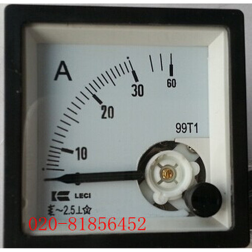 。交流电流表99T1-30A 99T1-30/5A 30-60 SQ-48 安装式电表