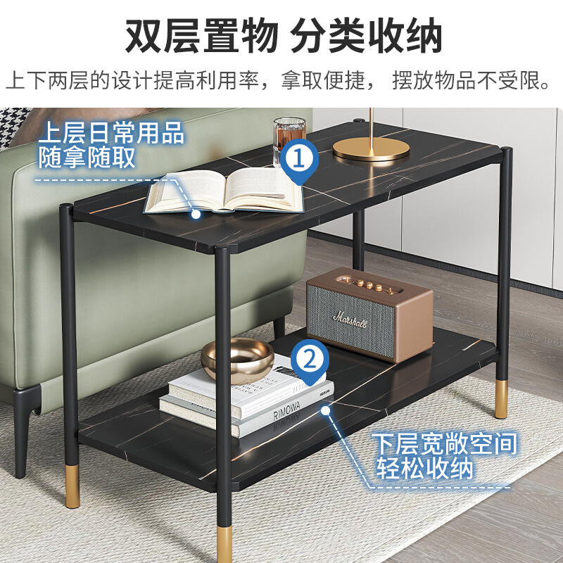 。沙发边几轻奢床头小桌子置物架小茶几迷你小型角几沙发边柜侧边