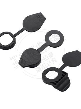 WP001-2-3-7防水盖工业电柜门锁黑色防尘盖PE塑料三角盖转舌锁盖